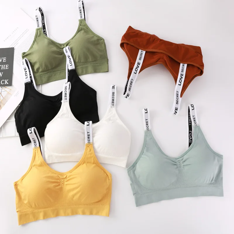 Thread Seamless Bra For Women High Elastic Thick Cup Beauty Back Letters With Bottoming Underwear Anti-light Out Sports Bras
Thread Seamless Bra For Women High Elastic Thick Cup Beauty Back Letters With Bottoming Underwear Anti-light Out Sports Bras