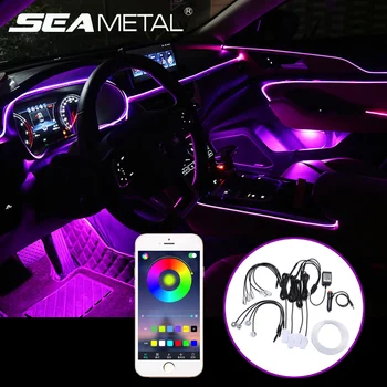 RGB LED Strips Ambient Light APP Sound Music Control for Car Interior Atmosphere Light Car Backlight DIY 2/4/6M Fiber Optic Band
RGB LED Strips Ambient Light APP Sound Music Control for Car Interior Atmosphere Light Car Backlight DIY 2/4/6M Fiber Optic Band