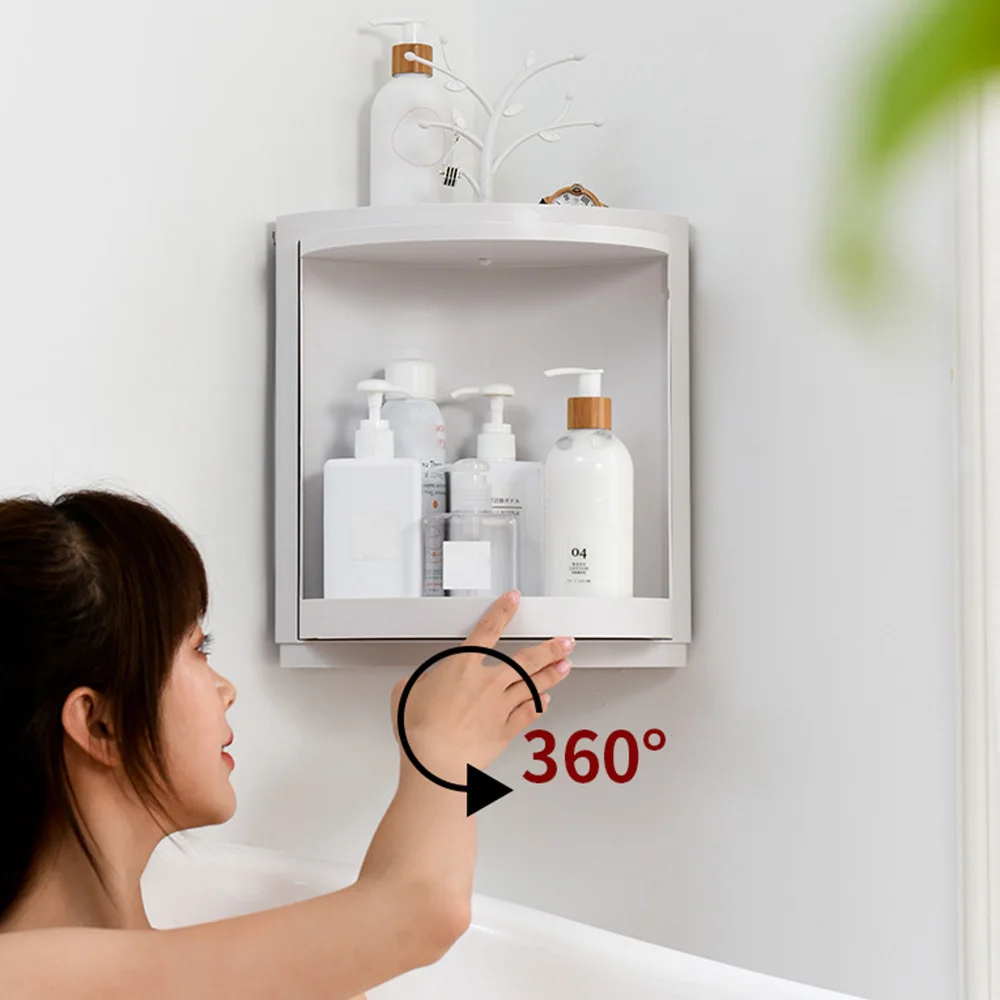 Rotatable Bathroom Shelf Plastic Triangle Storage Rack Wall-Absorbing Cosmetic Storage Box Free Punching Bathroom Accessories
Rotatable Bathroom Shelf Plastic Triangle Storage Rack Wall-Absorbing Cosmetic Storage Box Free Punching Bathroom Accessories