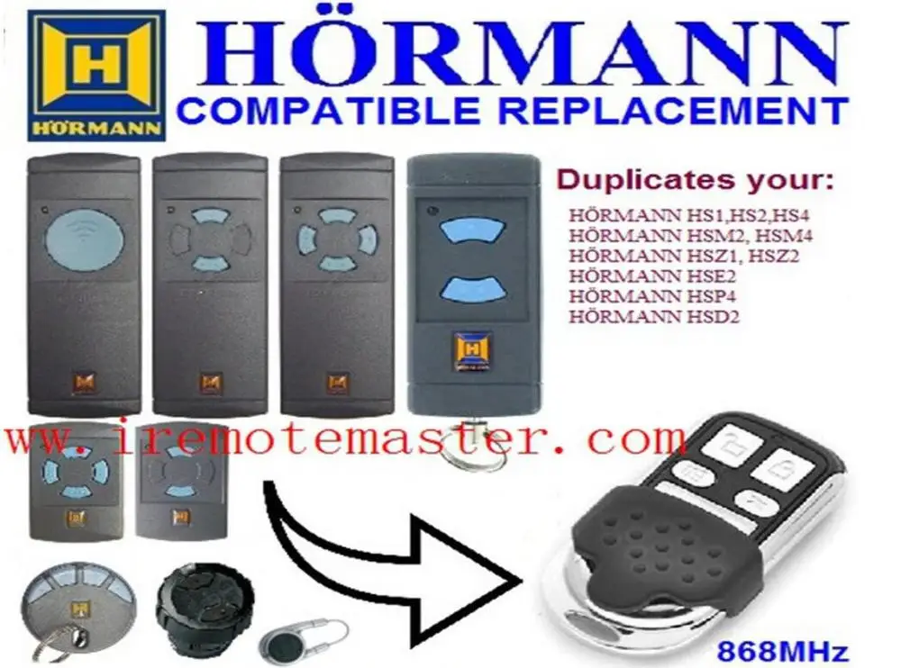 Hormann HSM2 868,Hormann HSE2 868mhz replacement remote control HORMANN garage door remote control 868.3MHz free shipping
Hormann HSM2 868,Hormann HSE2 868mhz replacement remote control HORMANN garage door remote control 868.3MHz free shipping
