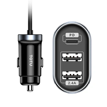TOTU Car Charger PD Fast Charging 2.4A Phone Charge 1.2M Cable for iPhone 11 Pro Max Xiaomi Redmi Note 9S Samsung Huawei P40 Pro
TOTU Car Charger PD Fast Charging 2.4A Phone Charge 1.2M Cable for iPhone 11 Pro Max Xiaomi Redmi Note 9S Samsung Huawei P40 Pro