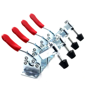 4 pcs Horizontal Toggle Clamps Holding Capacity 100Kg Quick Release Vertical Type GH-201b Toggle Clamp Hand Tool Set
4 pcs Horizontal Toggle Clamps Holding Capacity 100Kg Quick Release Vertical Type GH-201b Toggle Clamp Hand Tool Set