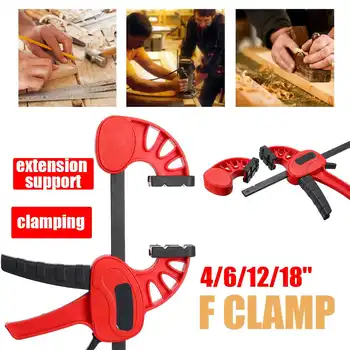 4/6/12/18 Inch Heavy Duty F Clamp Quick Ratchet Release Speed Squeeze Adjustable Parallel Clamp Wood Working DIY Hand Tools
4/6/12/18 Inch Heavy Duty F Clamp Quick Ratchet Release Speed Squeeze Adjustable Parallel Clamp Wood Working DIY Hand Tools