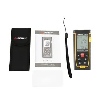 SNDWAY Double Horizontal Bubble Rangefinder Laser Distance Meter Range Battery-Powered Hand Tool Device SW-TG50 70 100 120M
SNDWAY Double Horizontal Bubble Rangefinder Laser Distance Meter Range Battery-Powered Hand Tool Device SW-TG50 70 100 120M