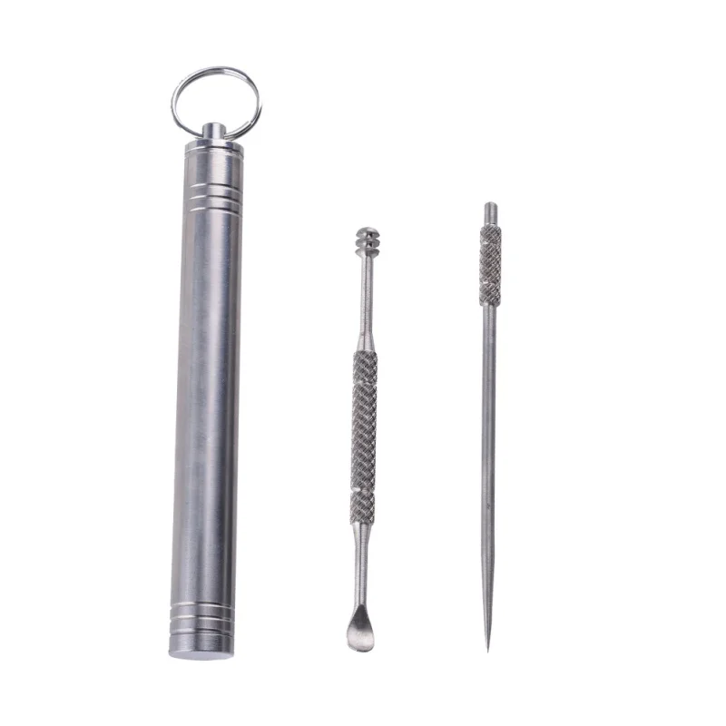 Titanium Alloy Ear spoon Toothpick Trave Kit Tableware Dinnerware Sets Fruit Picks Toothpick Rust-resistance Outdoor Tools
Titanium Alloy Ear spoon Toothpick Trave Kit Tableware Dinnerware Sets Fruit Picks Toothpick Rust-resistance Outdoor Tools