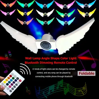 Dimming Toning E27 LED Wall Hanging Lamps Angle Wings Shaped Bluetooth Remote Control Lamp Colorful Speaker Lights
Dimming Toning E27 LED Wall Hanging Lamps Angle Wings Shaped Bluetooth Remote Control Lamp Colorful Speaker Lights