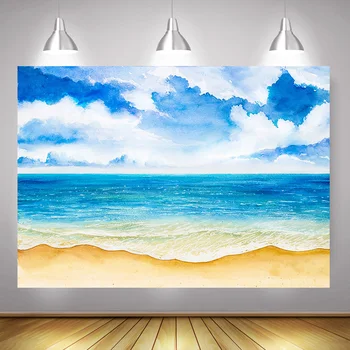 Summer Seaside Photography Backdrop Photocall Sea Beach Blue Sky Cloud Background Hawaii Holiday Backdrops for Photo Studio
Summer Seaside Photography Backdrop Photocall Sea Beach Blue Sky Cloud Background Hawaii Holiday Backdrops for Photo Studio