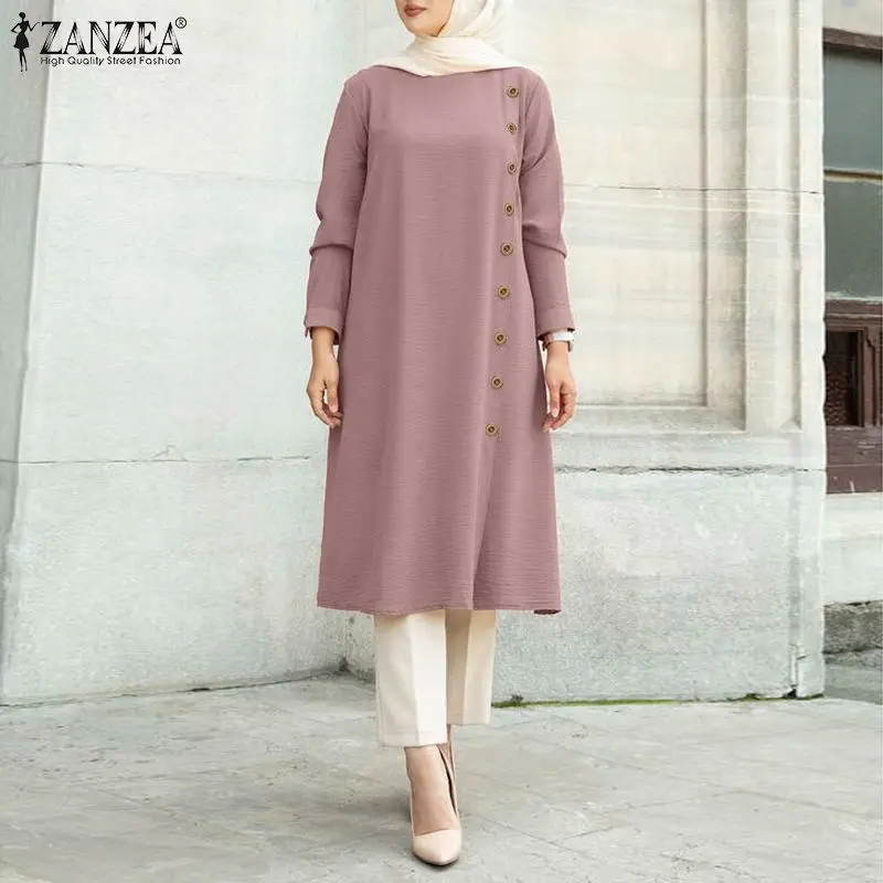 Casual Loose Blouse Shirts Tops ZANZEA Women Muslim Long Sleeve Blouse Morocco Turkish Solid Chemise Tunic Blusas Loose Chemise
Casual Loose Blouse Shirts Tops ZANZEA Women Muslim Long Sleeve Blouse Morocco Turkish Solid Chemise Tunic Blusas Loose Chemise