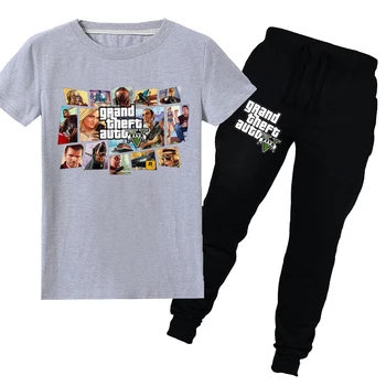 GTA 5 Toddler Summer T Shirt Kids Clothes Boys 8 To 12 Long Pants 2pcs Sets GTA5 Girls Children Suits Clothing Ropa Para Bebe
GTA 5 Toddler Summer T Shirt Kids Clothes Boys 8 To 12 Long Pants 2pcs Sets GTA5 Girls Children Suits Clothing Ropa Para Bebe