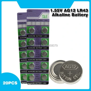 20pcs cell batteries LR43 AG12 SR43 260 386 V386 D386 1.55V Alkaline Watch Batteries Coin Cell Battery
20pcs cell batteries LR43 AG12 SR43 260 386 V386 D386 1.55V Alkaline Watch Batteries Coin Cell Battery