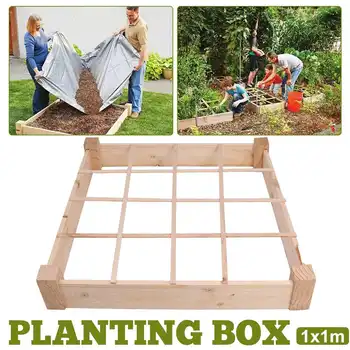 4 x 8 ft Large Wooden Raised Garden Bed with 4X4 Grow Grid Planting Grow Box Planting Container for Plants Flowers Vegetables
4 x 8 ft Large Wooden Raised Garden Bed with 4X4 Grow Grid Planting Grow Box Planting Container for Plants Flowers Vegetables