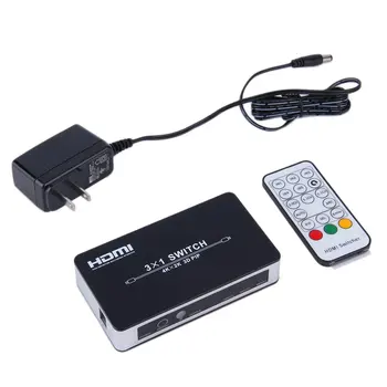 HDMI Switch 3x1 Switcher Converter Adapter 4ports Audio 3D Video US Plug Exquisitely Designed Durable Gorgeous
HDMI Switch 3x1 Switcher Converter Adapter 4ports Audio 3D Video US Plug Exquisitely Designed Durable Gorgeous