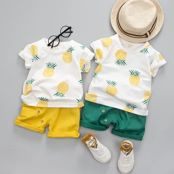 New summer baby boy clothes cotton round neck short sleeve shorts two-piece fruit pineapple print leisure sports baby suit
New summer baby boy clothes cotton round neck short sleeve shorts two-piece fruit pineapple print leisure sports baby suit