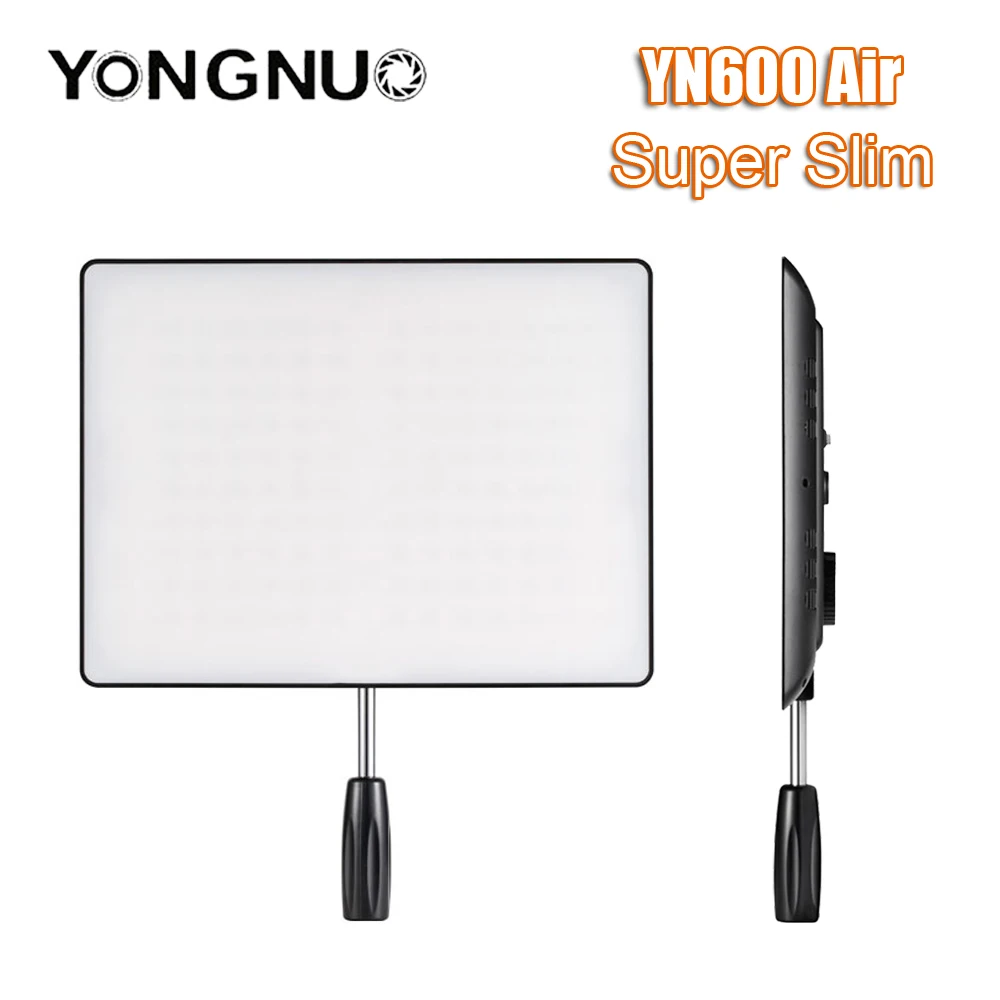 YONGNUO YN600 Air 3200K-5500K LED Camera Video Light Bicolor LED Panel Photographic Studio Lighting for Canon Nikon DSLR Camera
YONGNUO YN600 Air 3200K-5500K LED Camera Video Light Bicolor LED Panel Photographic Studio Lighting for Canon Nikon DSLR Camera