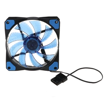3-Pin/4-Pin 120mm PWM PC Computer Case CPU Cooler Cooling Fan with LED Light NEW A6HE