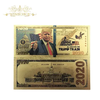 2900Pcs New 2020 Year America Trump Banknotes 2020 Dollar Bills Banknote in 24K Gold Plated Paper Money For Gifts
2900Pcs New 2020 Year America Trump Banknotes 2020 Dollar Bills Banknote in 24K Gold Plated Paper Money For Gifts