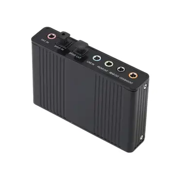 Professional USB Sound Card 6 Channel 5.1 Optical External Audio Card Converter for Laptop Desktop
Professional USB Sound Card 6 Channel 5.1 Optical External Audio Card Converter for Laptop Desktop