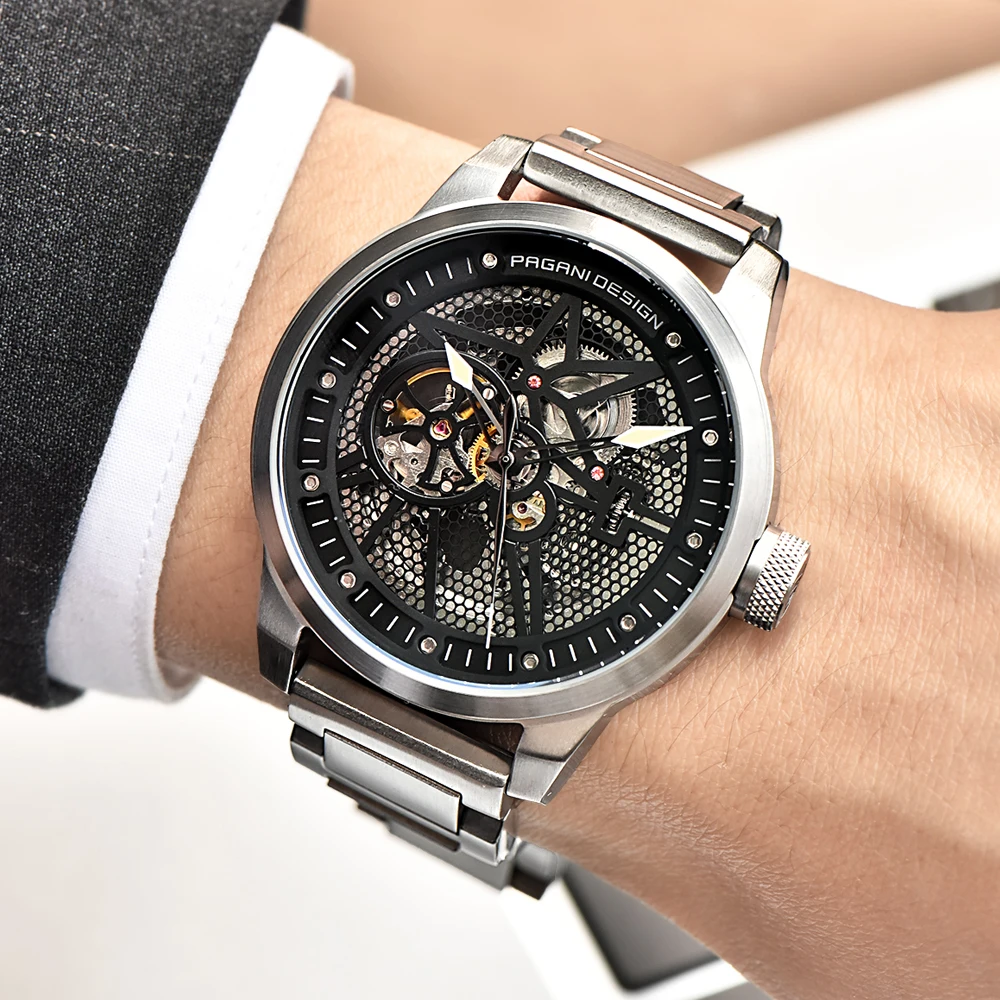 PAGANI Дизайн Модные мужские автоматические механические часы 30 метров