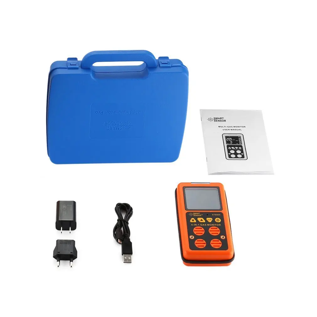 4 in 1 Digital Gas Detector O2 H2S CO LEL Handheld Mini Gas Analyzer Air Monitor Gas Leak Tester Carbon Monoxide Meter ST8900
4 in 1 Digital Gas Detector O2 H2S CO LEL Handheld Mini Gas Analyzer Air Monitor Gas Leak Tester Carbon Monoxide Meter ST8900