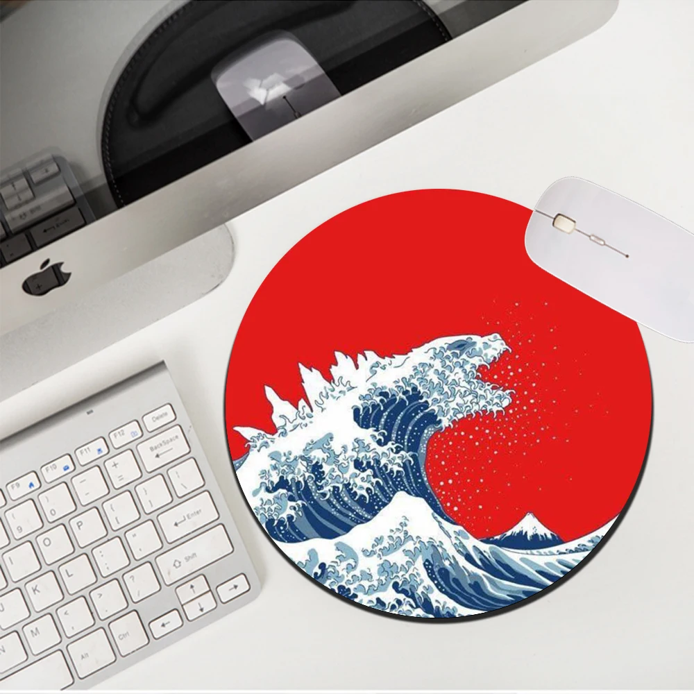 Round Mousepad Desk Pad 20x20cm Japanese Wave Red Small Mouse Pad Gamer Computer Mat Mouse Mat Gaming Accessories Gaming Pc
Round Mousepad Desk Pad 20x20cm Japanese Wave Red Small Mouse Pad Gamer Computer Mat Mouse Mat Gaming Accessories Gaming Pc