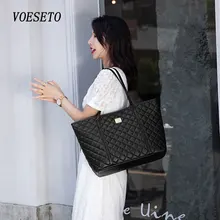 

2022 Woman's High Quality New Hit Fashion Mommy Bags Large Capacity Handbag Female Shopping Bag Leather Sheepskin Checkered Bag