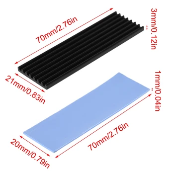 2020 New Pure Aluminum Cooling Heatsink Thermal Pad For N80 NVME M.2 2280 PCI-E SSD
2020 New Pure Aluminum Cooling Heatsink Thermal Pad For N80 NVME M.2 2280 PCI-E SSD
