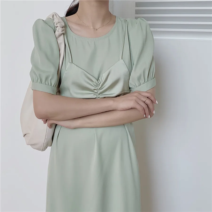 New 2020 Women Summer Dress Solid Multi Colors Casual High Waist Puff Sleeve Lace Up Patchwork Long Dress CF058
New 2020 Women Summer Dress Solid Multi Colors Casual High Waist Puff Sleeve Lace Up Patchwork Long Dress CF058