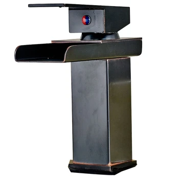 Bathroom Basin Faucet Copper Vanity Sinks Basin Cold and Hot Water Mixer Tap Waterfall Deck Mount Single Handle Basin Wash Fauce 
Bathroom Basin Faucet Copper Vanity Sinks Basin Cold and Hot Water Mixer Tap Waterfall Deck Mount Single Handle Basin Wash Fauce