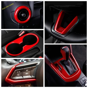 Lapetus Red Interior Refit Kit Gear Box / Front Water Cup Holder / Steering Wheel / AC Cover Trim For Mazda CX-3 CX3 2016 - 2019
Lapetus Red Interior Refit Kit Gear Box / Front Water Cup Holder / Steering Wheel / AC Cover Trim For Mazda CX-3 CX3 2016 - 2019