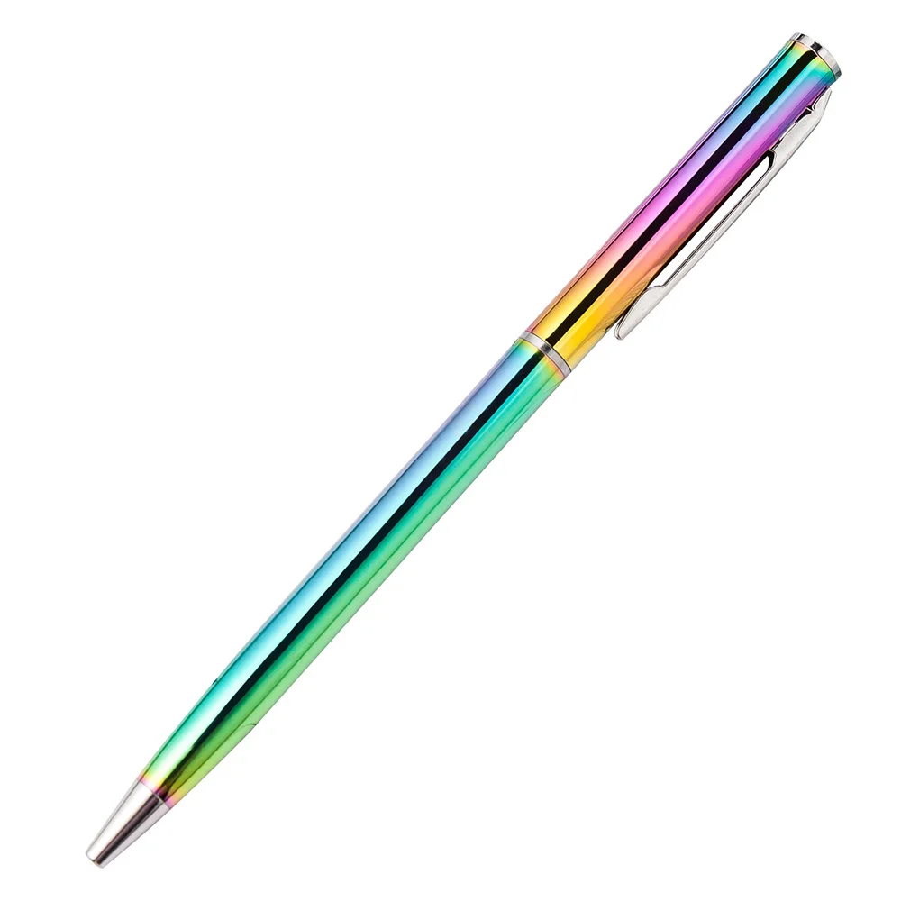 1Pcs Rainbow Colorful Ball Pen Stainless Steel Rod Rotating Metal Ballpoint Pen Stationery Ballpen 1 mm Office & School Supplies
1Pcs Rainbow Colorful Ball Pen Stainless Steel Rod Rotating Metal Ballpoint Pen Stationery Ballpen 1 mm Office & School Supplies