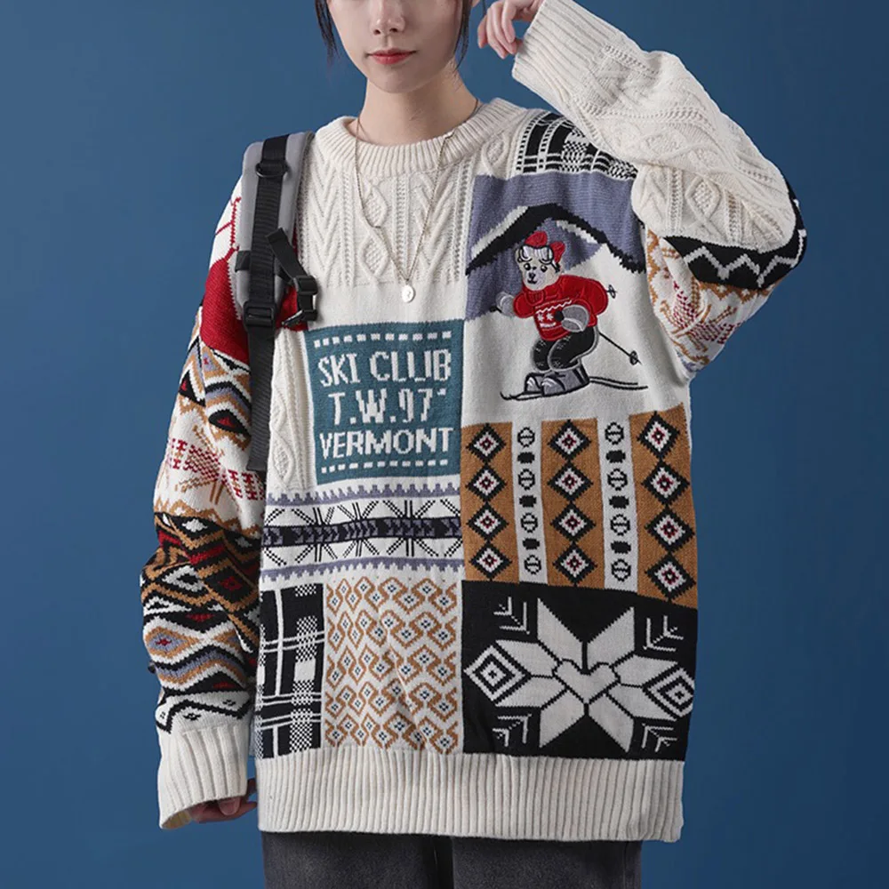 Stitching Sweater Women Japanese Pullover Lazy All-match Street Fashion Autumn Female 2020 The New Retro Round Neck Jumper Thick
Stitching Sweater Women Japanese Pullover Lazy All-match Street Fashion Autumn Female 2020 The New Retro Round Neck Jumper Thick