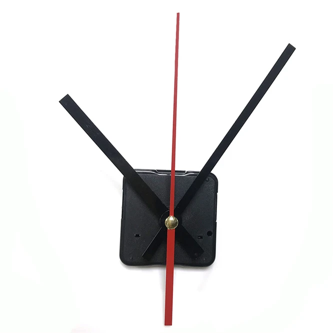 

10set Silent 12888 Quartz Clock Movement Mechanism Black & Red Hands Repair Tool Parts Kit DIY Set 9 /12 /15 /17 /20 /24mm