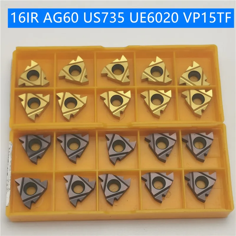 100PCS 16ER 16IR AG60 AG55 US735 UE6020 VP15TF Carbide Thread Turning CNC Machine Tool Parts Turning Tool
100PCS 16ER 16IR AG60 AG55 US735 UE6020 VP15TF Carbide Thread Turning CNC Machine Tool Parts Turning Tool