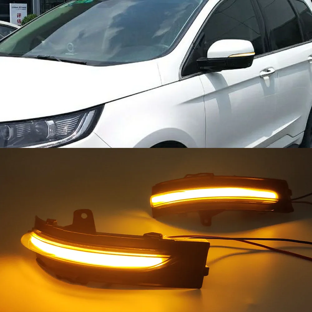 For Ford Edge 2015 2016 2017 2018 2019 LED Dynamic Turn Signal Light Side Mirror Sequential Indicator Blinker Lamp | Автомобили и