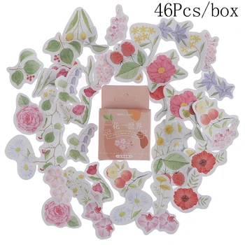 46Pcs Plant Flower Stickers Sealing Diary Decor Label Sticker Scrapbooking DIY
46Pcs Plant Flower Stickers Sealing Diary Decor Label Sticker Scrapbooking DIY