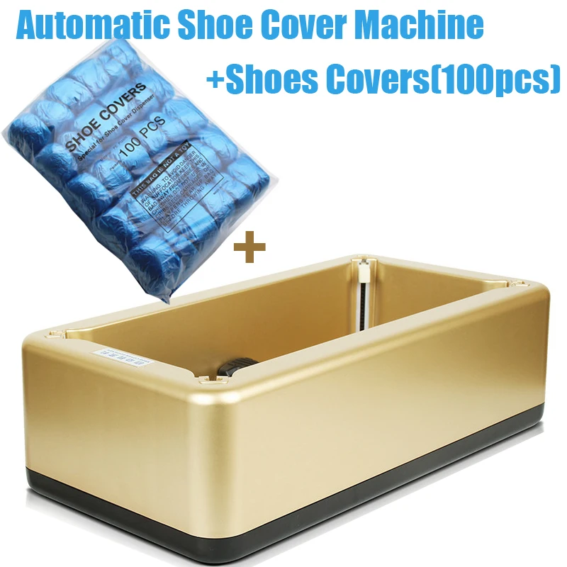 Gold Automatic Shoe Cover Machine Intelligent Shoe Sleeve Tool Disposable Foot Cover Machine Shoe Film + 100pcs Shoes Covers
Gold Automatic Shoe Cover Machine Intelligent Shoe Sleeve Tool Disposable Foot Cover Machine Shoe Film + 100pcs Shoes Covers