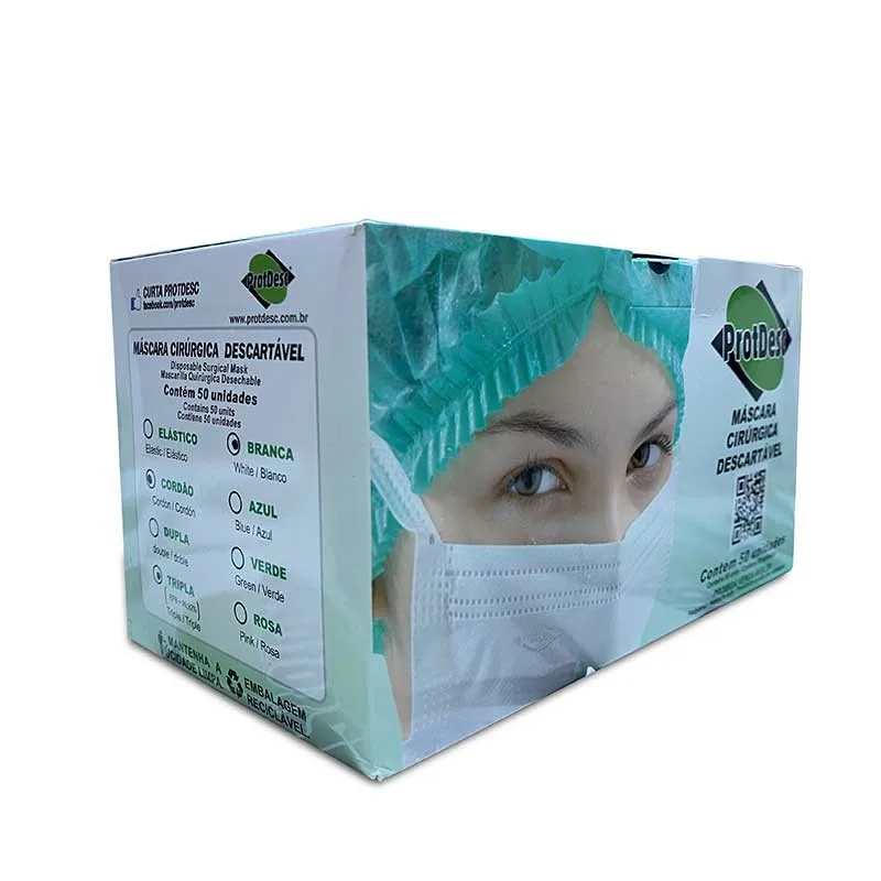 

2020 ProtDesc Disposable Face Masks With Elastic Ear Loop 3 Ply For Blocking Dust Air Pollution Protection Pack Of 50