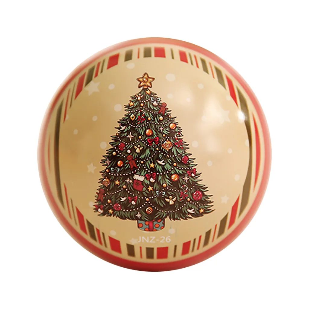 christmas stockings gift tinplate round ball boxes galaxy