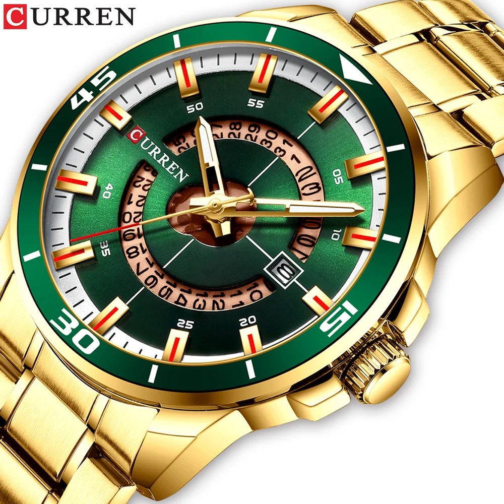 2019 CURREN Stainless Steel Men's Watch Fashion Design Quartz Wristwatch With Date Clock Male Reloj Hombre Watch Clock Men Time
2019 CURREN Stainless Steel Men's Watch Fashion Design Quartz Wristwatch With Date Clock Male Reloj Hombre Watch Clock Men Time