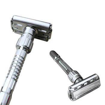 Classic Handle Razor Double-Edged Butterfly Twisted Opening T-Shaped 9-Speed Radical Adjustment Front Razor Unisex Sent 5 Blade
Classic Handle Razor Double-Edged Butterfly Twisted Opening T-Shaped 9-Speed Radical Adjustment Front Razor Unisex Sent 5 Blade