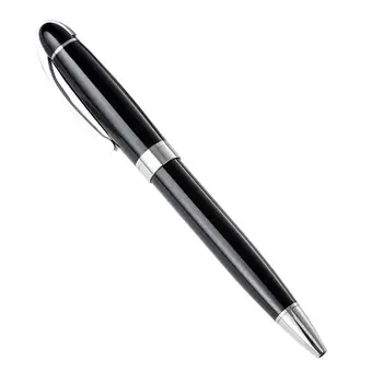 

100pcs/lot Wholesale stationery rotating metal neutral signature pen creative gift advertising ballpoint pens can custom LOGO
