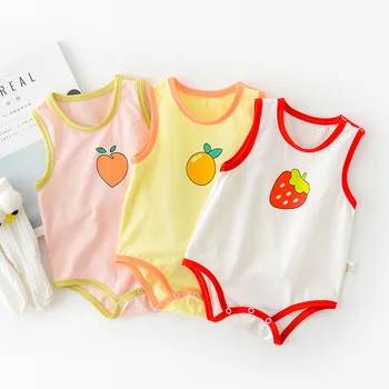 Baby Girl Rompers Summer Cute Cotton Newborn Jumpsuits 0-12M Sleeveless Printed Baby Girl Clothes Romper Infant Clothing 
Baby Girl Rompers Summer Cute Cotton Newborn Jumpsuits 0-12M Sleeveless Printed Baby Girl Clothes Romper Infant Clothing