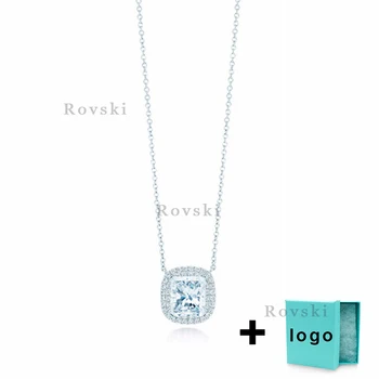 XL TFX TTFF Rllen Original Popular Brand Square Diamond Necklace Suitable for Women's Party Jewelry Wholesale Free Delivery. 
XL TFX TTFF Rllen Original Popular Brand Square Diamond Necklace Suitable for Women's Party Jewelry Wholesale Free Delivery.