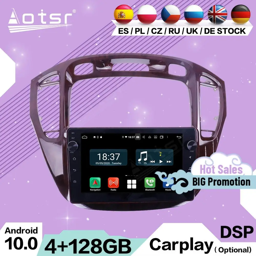 4+128G Carplay Multimedia Stereo Android For Toyota Highlander 2002 2003 2004 2005 2006 2007 2008 GPS Radio Receiver Head Unit
4+128G Carplay Multimedia Stereo Android For Toyota Highlander 2002 2003 2004 2005 2006 2007 2008 GPS Radio Receiver Head Unit