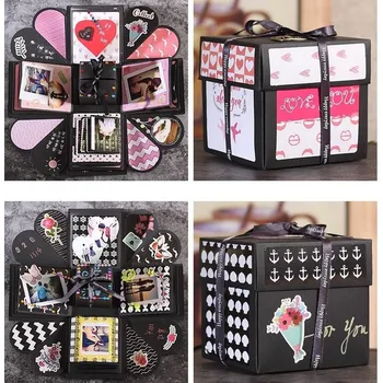 8 Institutions Surprise Explosion Box DIY Handmade Scrapbook Photo Album Wedding Gift Box for Valentine Christmas Gift Boxes
8 Institutions Surprise Explosion Box DIY Handmade Scrapbook Photo Album Wedding Gift Box for Valentine Christmas Gift Boxes