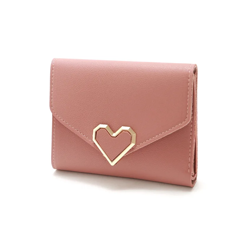 Fashion Short Ladies Wallet Retro Small Fresh Metal Heart-shaped Short Three-fold Summer Small Wallet Ms. Student Wallet
Fashion Short Ladies Wallet Retro Small Fresh Metal Heart-shaped Short Three-fold Summer Small Wallet Ms. Student Wallet