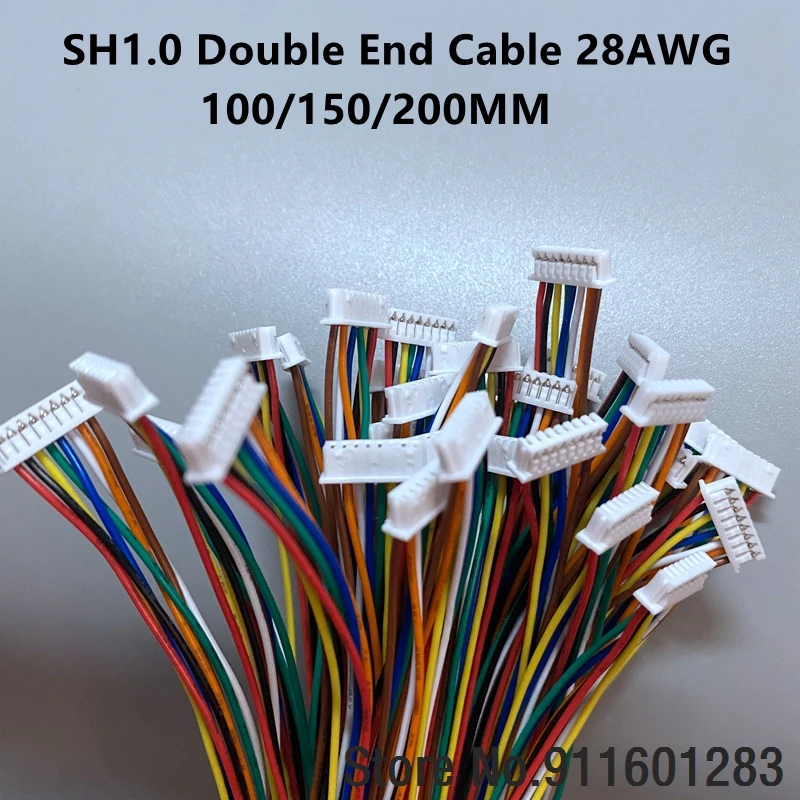 10PCS SH 1.0 Pitch Wire Cable Connector DIY SH1.0 JST 2p 3p 4p 5p 6p 7p 8p 9p 10pin Electronic Line Double End 28AWG 10/15/20CM
10PCS SH 1.0 Pitch Wire Cable Connector DIY SH1.0 JST 2p 3p 4p 5p 6p 7p 8p 9p 10pin Electronic Line Double End 28AWG 10/15/20CM