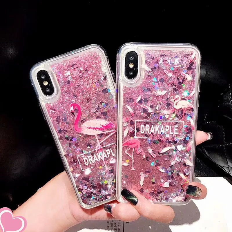 Чехол с сыпучим песком для Huawei Y5 2018 Y6 Y7 Pro Y9 Prime 2019 блестящий динамический Жидкий