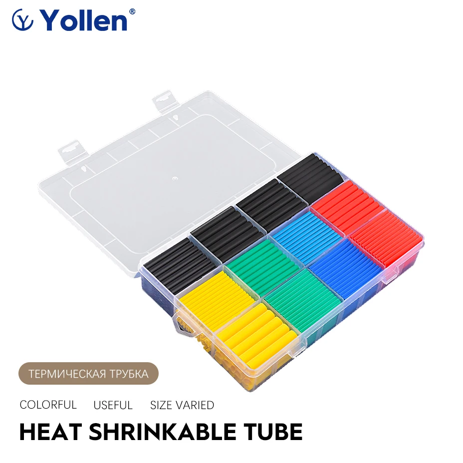 127Pcs/164pcs/328pcs Heat Shrink Sleeving Tube Assortment Kit Electrical Connection Wire Wrap Cable Waterproof Shrinkage 2:1
127Pcs/164pcs/328pcs Heat Shrink Sleeving Tube Assortment Kit Electrical Connection Wire Wrap Cable Waterproof Shrinkage 2:1