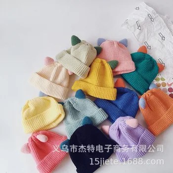 Autumn / Winter 2020 Little Love Boys and Girls Baby Pure Color Knitted Hat Baby Candy Curling Warm Wool Hat Fashion
Autumn / Winter 2020 Little Love Boys and Girls Baby Pure Color Knitted Hat Baby Candy Curling Warm Wool Hat Fashion